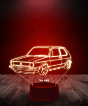 Lampka LED 3D Plexido Auto VW Golf MK1