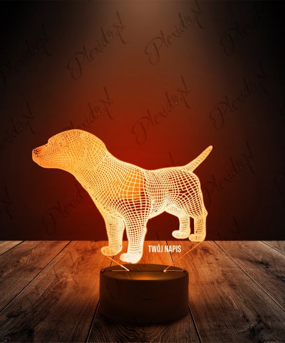 Lampka LED 3D Plexido Pies Piesek