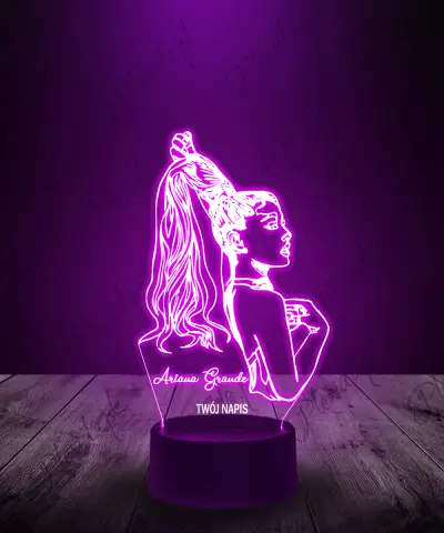 Lampka LED 3D Plexido Ariana Grande Piosenkarka