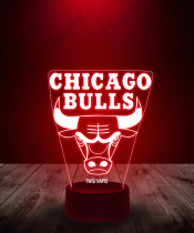 Lampka LED 3D Plexido Chicago Bulls NBA