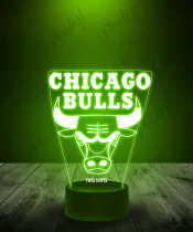 Lampka LED 3D Plexido Chicago Bulls NBA