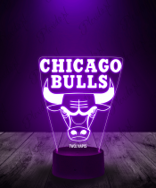 Lampka LED 3D Plexido Chicago Bulls NBA
