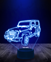 Lampka LED 3D Plexido Jeep Terenówka