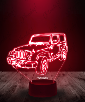 Lampka LED 3D Plexido Jeep Terenówka