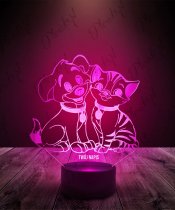 Lampka LED 3D Plexido Pies i Kot