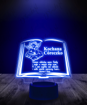 Lampka LED Plexido Pamiątka dla Córki na Grób Pogrzeb
