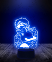 Lampka LED 3D Plexido Denji z Opaską Chainsaw Man