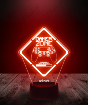 Lampka LED 3D Plexido Gamingowa Game Zone