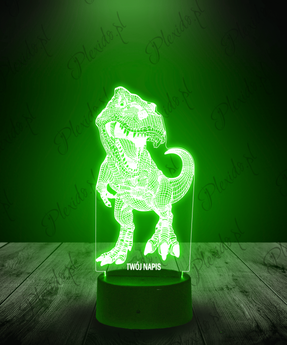 Lampka LED 3D Plexido Tyranozaur