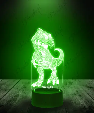 Lampka LED 3D Plexido Tyranozaur