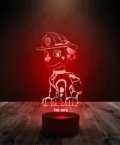 Lampka LED 3D Plexido Psi Patrol Marshall
