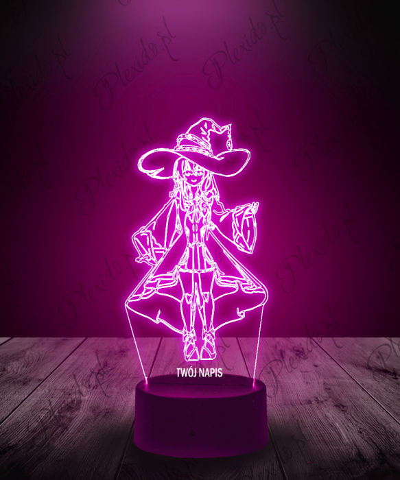 Lampka LED 3D Plexido Wandering Witch Elaina