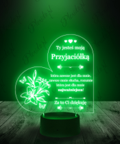 Lampka LED 3D Plexido Prezent dla Przyjaciółki