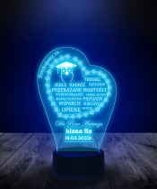 Lampka LED 3D Plexido Podziękowania dla Nauczyciela