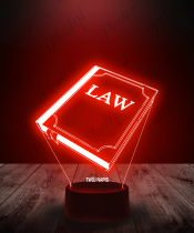 Lampka LED 3D Plexido Prawo Prawnik