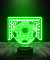 Lampka LED 3D Plexido Piłka Nożna Piłka w Bramce - 1