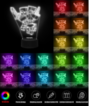 Lampka LED 3D Plexido Pad Gamingowy