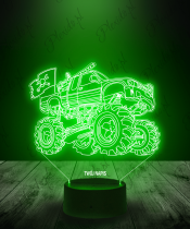 Lampka LED 3D Plexido Monster Truck Flaga Piratów - 3