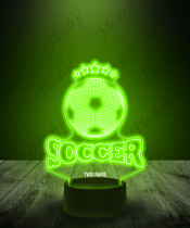 Lampka LED 3D Plexido Piłka Nożna Soccer - 3