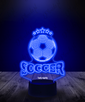 Lampka LED 3D Plexido Piłka Nożna Soccer - 4