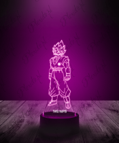 Lampka LED 3D Plexido Dragon Ball Goku SSJ2