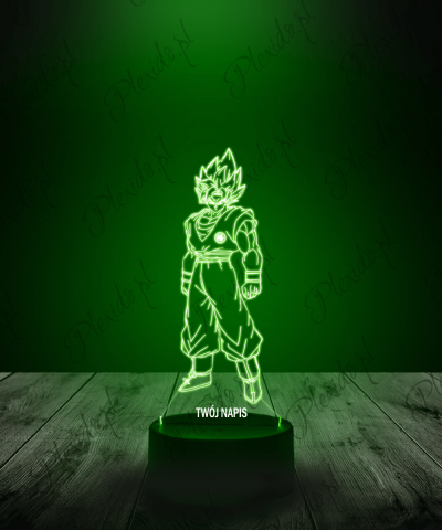 Lampka LED 3D Plexido Dragon Ball Goku SSJ2