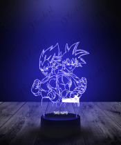 Lampka LED 3D Plexido Dragon Ball Dwie Postacie - 3