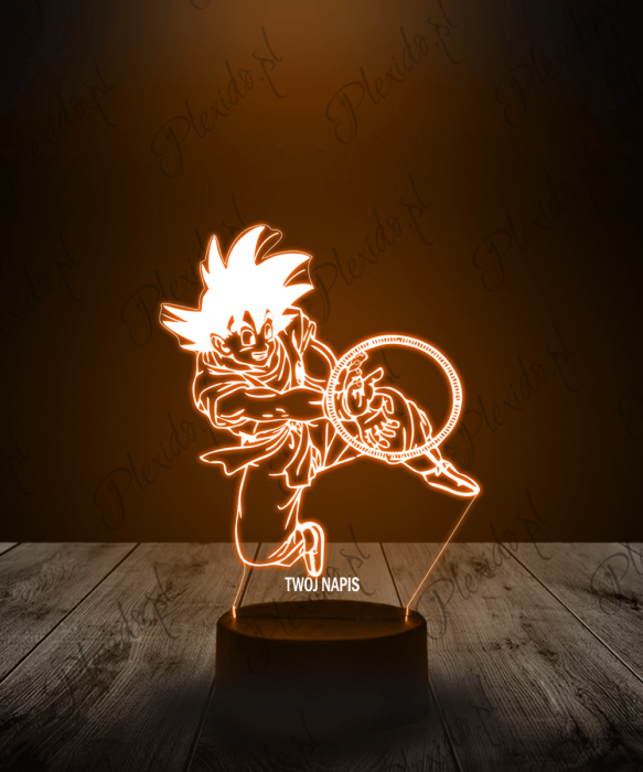 Lampka LED 3D Plexido Dragon Ball Goku Obręcz