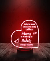 Lampka LED 3D Plexido Prezent dla Mamy Przyszła Babcia - 2