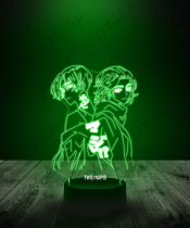 Lampka LED 3D Plexido Mikey i Draken Tokyo Revengers