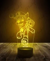 Lampka LED 3D Plexido Psi Patrol Chase Rakieta