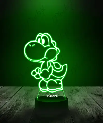 Lampka LED 3D Plexido Super Mario Bros Gra Yoshi - 1