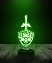 Lampka LED 3D Plexido Gra Zelda Logo