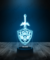 Lampka LED 3D Plexido Gra Zelda Logo