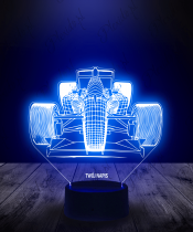 Lampka LED 3D Plexido Wyścigówka Formuła 1