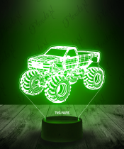 Lampka LED 3D Plexido Monster Truck Pojazd - 3