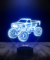 Lampka LED 3D Plexido Monster Truck Pojazd - 1