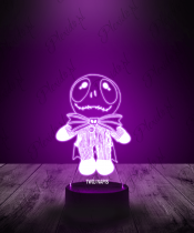 Lampka LED 3D Plexido Miasteczko Halloween Jack Pluszak