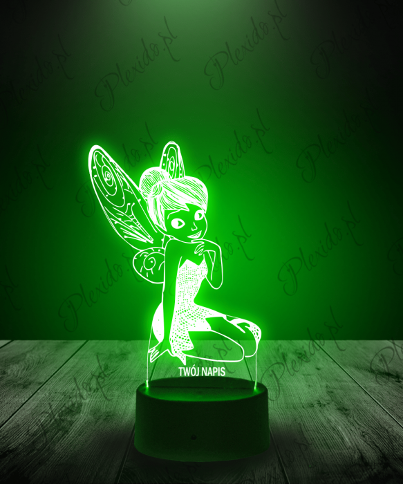 Lampka LED 3D Plexido Dzwoneczek Wróżka - 1