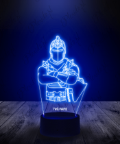 Lampka LED 3D Plexido Fortnite Rycerz - 3