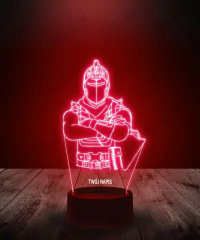 Lampka LED 3D Plexido Fortnite Rycerz - 1