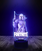 Lampka LED 3D Plexido Fortnite Rycerz z Pistoletem - 3