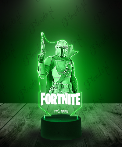 Lampka LED 3D Plexido Fortnite Rycerz z Pistoletem - 1