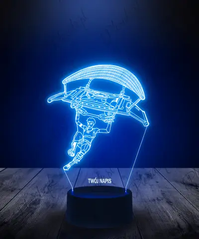 Lampka LED 3D Plexido Fortnite Paralotnia