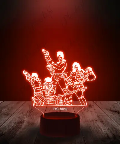 Lampka LED 3D Plexido Fortnite Postacie Grupa