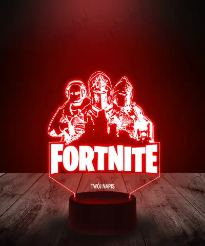 Lampka LED 3D Plexido Fortnite Postacie Zawodnicy - 3