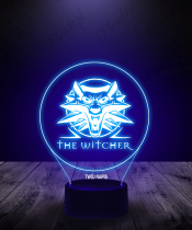 Lampka LED 3D Plexido Wiedźmin The Witcher Napis - 1