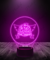 Lampka LED 3D Plexido Sonic Logo - 2