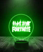 Lampka LED 3D Plexido Gra Fortnite Napis