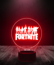 Lampka LED 3D Plexido Gra Fortnite Napis